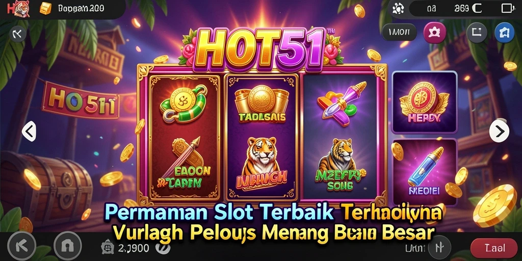 Screenshot gameplay HOT51 dengan grafis menawan dan fitur slot menarik.