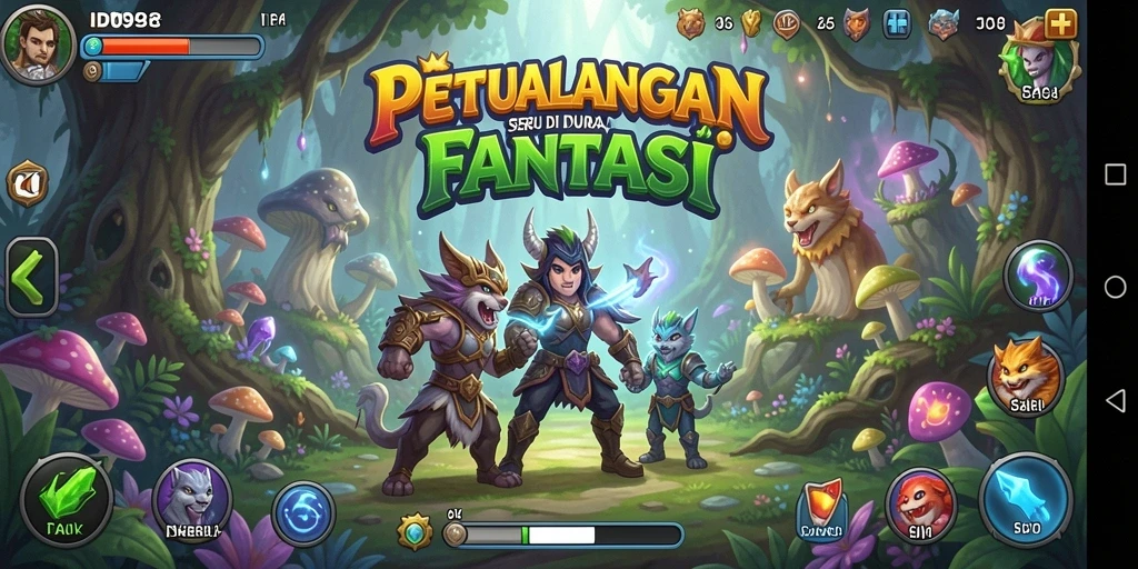 Screenshot gameplay ID098 menampilkan aksi petualangan yang seru.