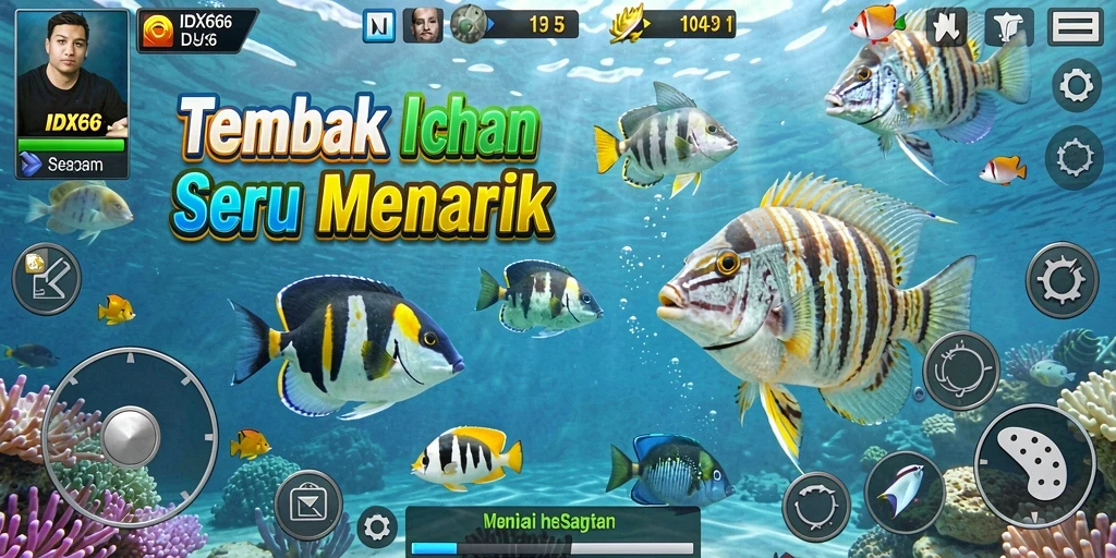 Screenshot gameplay tampak penuh warna dan seru di IDX66.