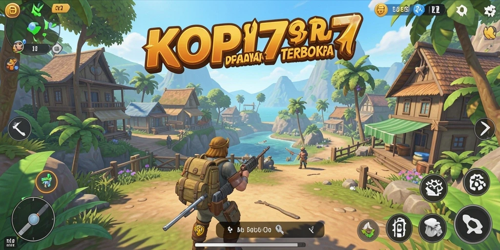 Tampilan gameplay KOPI77 yang penuh petualangan di dunia terbuka.