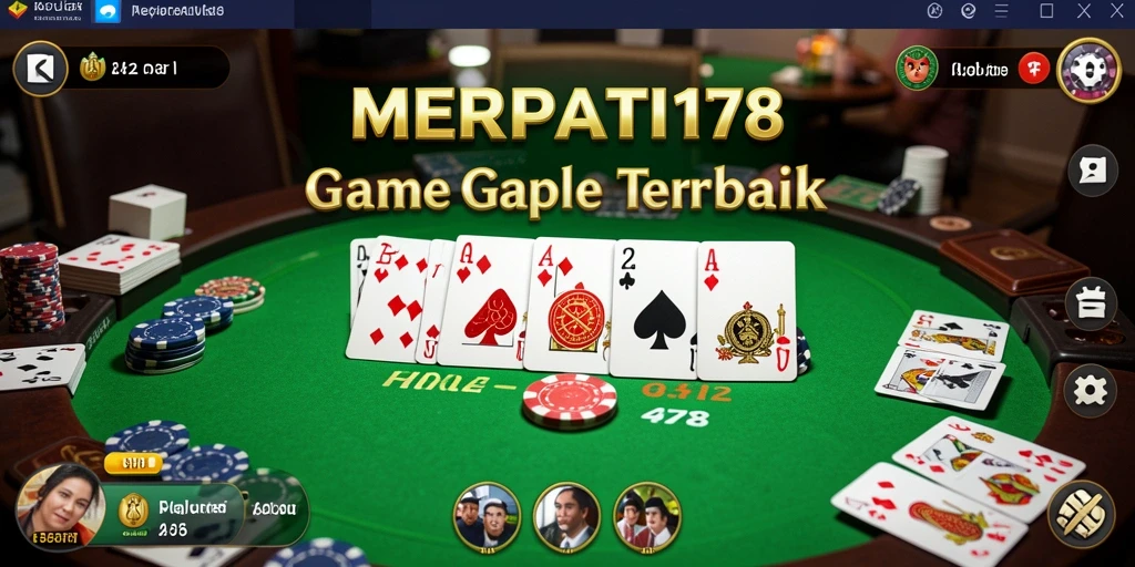 Screenshot gameplay seru MERPATI178 saat bermain Gaple.