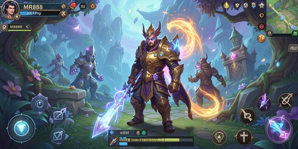 Tampilan gameplay MR888 yang memukau dengan aksi ARPG yang mendebarkan.