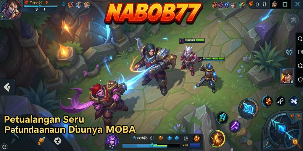Menampilkan gameplay seru dalam NABOB77 dengan pertarungan taktis.
