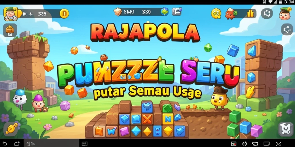 Tampilan gameplay seru dan menantang di RAJAPOLA.
