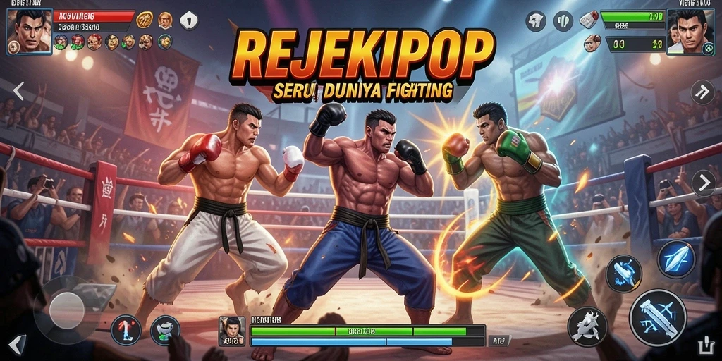 Tampilan seru aksi pertarungan di REJEKIPOP.