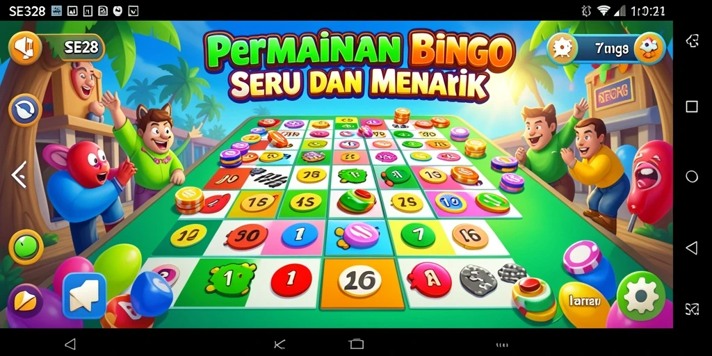 Screenshot gameplay SE328 yang menunjukkan keseruan bermain Bingo.