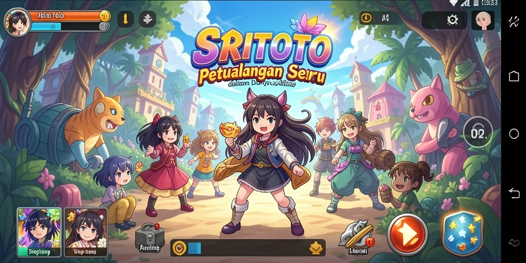 Tampilan gameplay <strong>SRITOTO</strong> yang menakjubkan dalam dunia Anime.