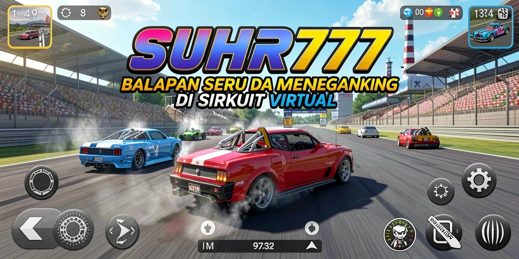 Screenshot gameplay yang menampilkan balapan seru di SUHU777.